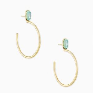 Kendra Scott Small Pepper Gold Hoop Earrings